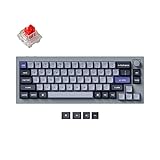 Keychron Q2 Pro QMK/VIA Kabellose benutzerdefinierte mechanische Tastatur, Vollmetall-Programmierknopf, Hot-Swappable K Pro Red Switches, KSA Double-Shot PBT-Tastenkappen, RGB-Hintergrundbeleuchtung