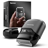 Folienrasierer Herren, Elektrorasierer Folienrasierer Herren, Kompakter Gesichtsrasierer, LED-Anzeige, IPX7 wasserdichter nasser trockener Gebrauch, USB-C