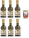 Colavita Aromed Evoo - Tartufolio -Gewürz, weiße Trüffel -Aroma -Olivenöl, 6x 250 ml Glasflasche + Italian Gourmet polpa 400g