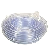 as - Schwabe Schlauch-Wasserwaage 10 m – Schlauch-Waage aus PVC, glasklar 8 x 1,5 mm – Schlauch-Nivelliergerät inklusive Trichter & zwei Stöpseln – Ideal zum Ausfinden der gleichen Höhe, 12714