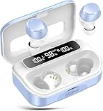 Bluetooth Kopfhörer,Kopfhörer Kabellos Bluetooth 5.3 In Ear Kopfhörer mit 4 ENC Noise Cancelling Mic,2025 Kabellose Kopfhörer 128Std Spielzeit LED-Anzeige, IP7 Wasserdichte Ohrhörer Touch Control