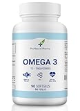 OMEGA 3 | 90 Kapseln | Reines Fischöl + Vitamin E | 1000 mg - Fettsäuren 300 mg EPA+DHA ProNatural Pharma