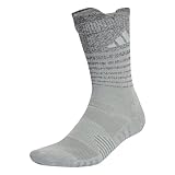 adidas Unisex COLD.RDY XCity Reflective Running Socks, Wonder Silver / Reflective Silver / Wonder Silver, 40-42