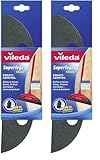 Vileda Superfeger Classic Besen Ersatzkehrteil, Mikroschaum für optimale Schmutzaufnahme, wirbelt keinen Staub auf, für Glatte Böden, 2er Pack