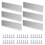 Regenwasserablenkblech-Set aus Aluminium, Spritzschutzbleche für Dachschutz durch Umleitung des Fallrohrflusses, schützt die Dachkonstruktion vor Schäden bei Sturm (6 Stück)