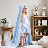 EXTSUD Baby Handtuch Kapuze, 70X140cm kaputzenhandtücher Kinder 100% Bio-Baumwolle Badetuch mit Kapuze Badeponcho für Baby Baden Kleinkinder