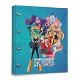 Grupo Erik Ordner Ringordner A4 Schmal 4 Ringe Schmal - One Piece Merch Aktenordner 4 Ringe - Ringbuch Aktenordner A4 Büro Schul Sachen Zubehör