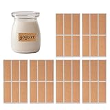 Gewürz-Etiketten für Gläser, Kork-Etiketten-Aufkleber, wasserdicht, abnehmbar, selbstklebende Aufkleber für Küchenorganisation und Speisekammer-Aufbewahrung, reißfeste Gewürzaufkleber, 6,5 x 2 cm, 36