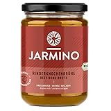 Knochenbrühe BIO | 6x 350ml | Weiderind - 20 Std. gekocht | für Leaky Gut, Paleo, Colon Cleanse | Organic bone broth | Rinderbrühe - reich an Kollagen, Protein, Aminosäuren, Mineralien | Brühe BIO