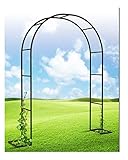 Gartenbogen Solide Metall Laube Für Verschiedene Kletterpflanzen Und Reben, Hochzeit Lauben Pergola Brautparty Dekoration, B48xH87in, B71xH87in (Weiß B180xH220cm/B71xH87in)