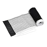 MWUMRCM Tischtennisnetz, Tragbares Tischtennisnetz, 180CM langes Tischtennisnetz für jeden Tisch, Nylon Tischtennis Ersatznetz, tragbares Ping Pong Netz für Outdoor & Indoor, Schwarz