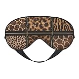 Wilder Zoo-Druck, bequeme Augenmaske, volle Abdeckung, leicht, für Männer und Frauen, Outdoor, Reisen, Entspannung