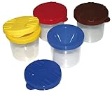 Pinselbecher mit Auslaufschutz, 1 Stück, Durchmesser 7,5cm, Höhe 9cm