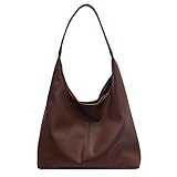 CUNGGI Hobo Taschen für Frauen Slouchy Tote Bag Soft Tasche Damen Schultertasche Umhängetasche 2pcs Arbeit Alltag Handtaschen (Kaffee)