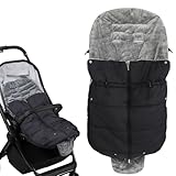 Babyfußsack Winter, Fusssack Fußsäcke für Kinderwagen, Baby Winterfußsack Wärmesack mit Reißverschluss für Babywanne/Kinderwagenwanne/kinderbett/Buggy/Babyschale, Super Warm, Weich & Kuschelige