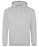 Pretty Attitude Einfarbiger Herren-Kapuzenpullover (S-5XL), grau meliert, 4X-Large