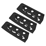 PATIKIL 3 Stück Kunststoff-Sicherheitsmesserabdeckungen für 7' Nakiri-Messer, universelle Hackmesserhüllen, Klingenwächter für Küche und Bar, Schwarz