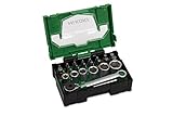 HiKOKI 24-teiliger Bit-Satz (mit Ratsche) - Vielseitiges Schraubendreher-Bit-Set für präzises Arbeiten - Torx, PH, PZ, SL Bits - Bit-Box ideal für Heimwerker und Profis