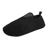 Damen-Hausschuhe Plüsch Leicht Rückstellschaum Pantoletten Hausschuhe Antirutsch rutschfeste Memory Foam Filzpantoffeln Gästehausschuhe Indoor Outdoor Drinnen und Draußen Slip On Pantoffeln Slipper