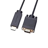 Amazon Basics HDMI-Kabel (Quelle) auf VGA-Kabel (Display) (Nicht bidirektional), 6 feet, Schwarz