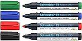 Schneider 129094 Maxx 290 Whiteboard Marker, 4er-Set, schwarz, rot, blau, grün