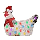 TianWlio Schal-Dekorationen Feiertags-Dekoration Weihnachten Outdoor-Ornamente Hähnchen-Weihnachts-Weihnachtsholz-Dekoration und -Hänge Elektro Heizpilz Terrassenheizer Heizstrahler (D, One Size)