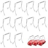 10 Stück Rouladenklammern,Roladenklemmen,Rouladenklammern Edelstahl Rostfrei,Kohlrouladen Klammern,Rouladen Klammern,Rinderrouladen Klammern,Geeignet Zum Spannen Von Fleischröllchen Und Kohl