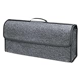 VBGURR 1Stück Kofferraum Organizer, Auto Kofferraum Organizer, Filz Auto box kofferraumtasche Toolbag - Geeignet für alle Fahrzeuge (Grau)