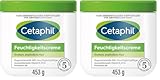 Cetaphil Feuchtigkeitscreme, 453g, Für trockene, empfindliche Haut, Spendet intensiv 48h Feuchtigkeit und stärkt die Widerstandskraft, Mit Vitamin B3, Provitamin B5, Sonnenblumenöl, Mandelöl, Glycerin