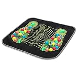 HEATSHAKING Fußsohlenmassagematte aus Stein 35X35cm Akupunktur Fußmassagegerät zur Schmerzlinderung und Durchblutungsförderung Heimmassagegerät für Wellness und Entspannung