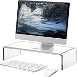 Acryl Monitorständer, Bildschirmerhöhung für Laptop, Computer, Notebook, PC - 34x19x10cm
