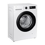 Samsung WW90DG5G34AEEG Waschmaschine WW5100D SLIM, 9 kg, EEK: A (-10%), Nur 48 cm tief, Dampfprogramm, AI Energy Mode, Ecobubble, WiFi, Mikroplastik-Programm, AI Wash, SuperSpeed 39 Min., Weiß