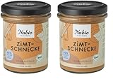 NABIO | Süßer Aufstrich Zimtschnecke I vegan und ohne Palmöl I (1 x 175g) (Packung mit 2)