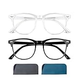 Solmoon Blaulichtfilter Brille Damen - Blaulichtfilter Brille Herren - blaulichtfilter Brille - Blue Light Glasses - Blaufilter Computerbrille - Transparent Gläser, Reduziert Visuelle Ermüdung