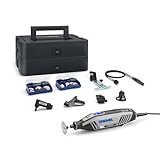 Dremel 4250 Multitool 175W, variable Drehzahl 5.000-35.000 U-min, Multitool-Kit mit 6 Aufsätzen, 1 Dremel BOX, 128 Zubehörteile zum Schneiden, Gravieren, Schleifen, Schärfen, Bohren, Fräsen
