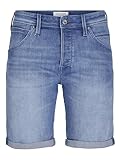 JACK&JONES Herren Jjirick Jjfox 310 Sn Shorts, Blue Denim/Pack:AM 318, L