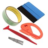 Healifty 1 Satz Vinyl Wrap Werkzeugsatz Hochleistungs Schaber Folienwerkzeug für Fahrzeugfolierung Fensterfolierung und Trim Anwendungen für DIY Projekte