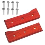 Sewroro Holzgriff Messermessergriff Rotbirne Rutschfest Ergonomisch Stabiler Halt Ersatzgriff für Küchenmesser Diy Küchenzubehör Langlebig Poliert für Heimgebrauch