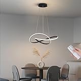 YLFXL 30W Pendelleuchte Esstisch, Ø50cm Küchenlampe Hängend Dimmbar mit Fernbedienung, LED Pendelleuchte Höhenverstellbarer, Moderne Hängelampe Led Esszimmerlampe für Esszimmer Wohnzimmer Küche