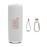JBL Flip 7, kabelloser tragbarer Bluetooth-Lautsprecher, Weiß