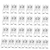 HOMSFOU 50stücke Lampenhalter Nicht Durchgeschalteter Drehbarer Lampenhalter Langlebig Weiß Für Haushalts Bürobeleuchtung Geeignet Für Schlafzimmer Und Wohnräume