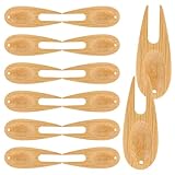 FUNOMOCYA 15 Stück Teiliges Bamboo Divot Tool Leichter Golfschläger reparaturfork Fairway Trimmer aus Nachhaltigem Bambus Ergonomisch Tragbar Geeignet für Golfsport Zubehör Männer