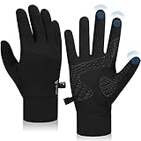 coskefy Handschuhe Herren Damen Leicht Touchscreen Handschuhe Elastisch Laufhandschuhe rutschfest Fahrradhandschuhe Winterhandschuhe Liner-Handschuhe zum Camping Wandern Radfahren Laufen Klettern