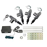 Aiuphing zentralverriegelung nachrüsten, zentralverriegelung universal schlüsselloses Öffnungssystem, Remote-Türschloss-Kit + 4-teilige Türschloss Aktuator