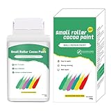Wandfarbe, 100 g, sichere Wandreparaturpaste für Zuhause, Malset, weiße Deckenfarben, Ausbesserungsfarbe mit Rollpinsel für Wände, um Flecken zu entfernen