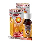 NUROFEN Junior Fieber- und Schmerzsaft Erdbeer - 40 mg/ml Suspension zum Einnehmen für Kinder ab 3 Monate - Bei Fieber & Schmerzen - 2 x 150 ml