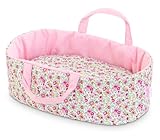 Corolle 9000110940 - Babytragetasche Floral, Schlaf-und Tragetasche mit Decke für alle 30cm Puppen, 32x17,5x10,5cm, ab 18 Monate