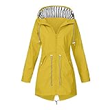 Chanpning Regenjacke Damen Leicht, Softshell Jacke Damen Regenponcho Regenmantel Unisex Leicht Lang Outdoorjacke Elegant Windbreaker Übergangsjacke Tragbarer Unisex Regenjacke für Wandern