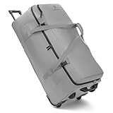 Pactastic große XL Trolley-Reisetasche mit Rollen | 135 Liter - 88 cm | für Männer & Frauen aus veganem Tech-Material