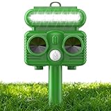 HOPPE'S Katzenschreck,Ultraschall Katzenschreck für Garten, Tiervertreiber, Abwehr Wasserdicht mit Bewegungsmelder, Stoppen von Tieren,Katzen,Ratten,Hunde, Vögel, Füchse und andere